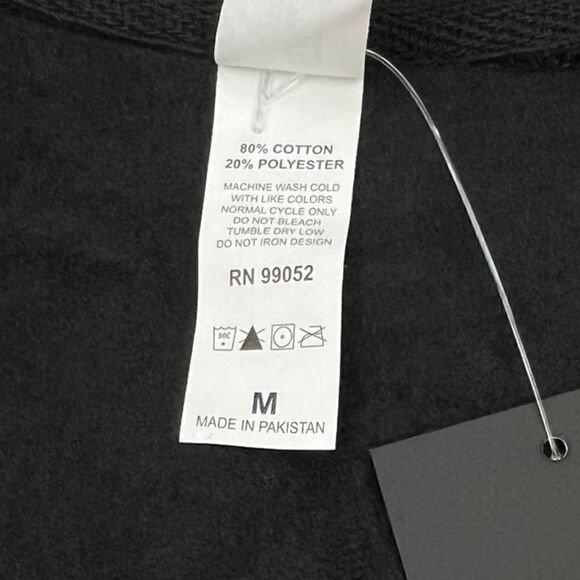 New Smith Men Black Breaker Pullover Hoodie Cotton Long Sleeve Sweater US M - Picture 11 of 12